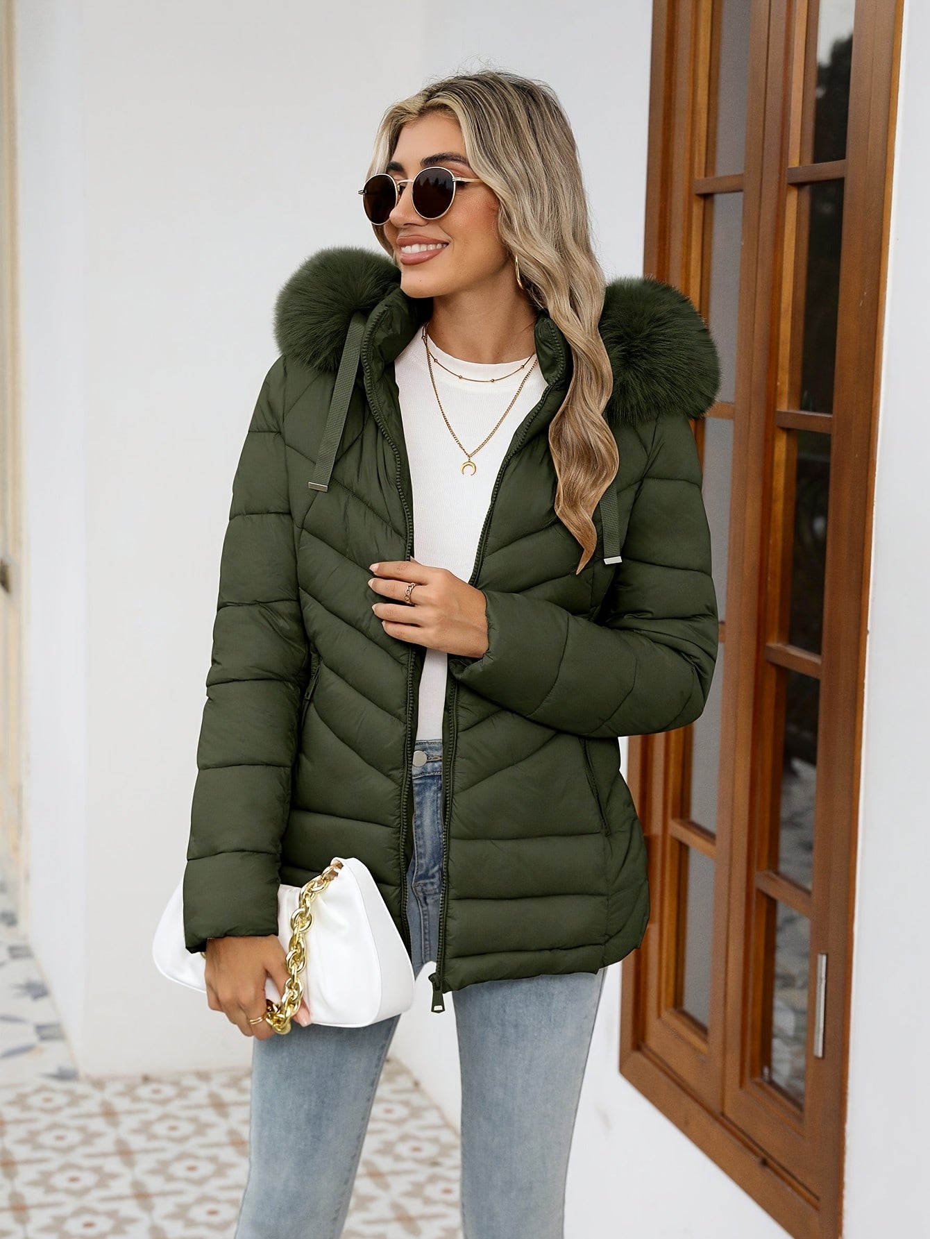 Ruby | Cozy Quilted Puffer Jacket with Faux-Fur Hood - Lumina