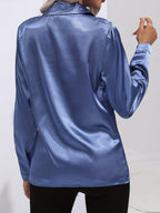 Sarah | Elegant Button-Down Blouse with Long Sleeves - Lumina