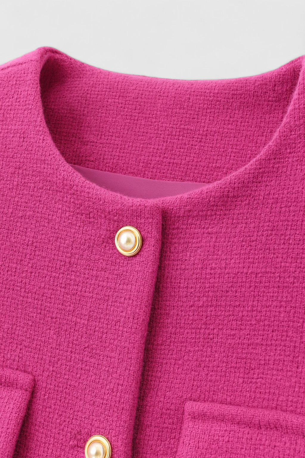 Serena | Chic Pink-Red Short Jacket with Versatile Style - Lumina
