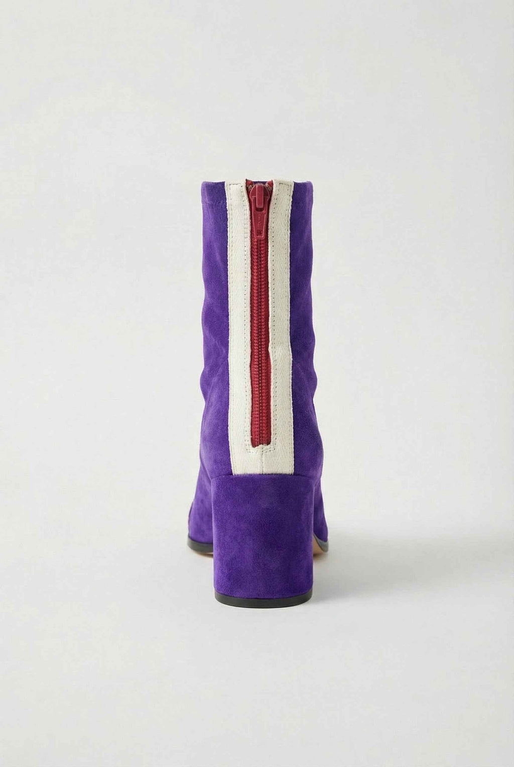 Serena | Chic Purple Retro Mid Calf Boots for Women with Sturdy Sole - Lumina