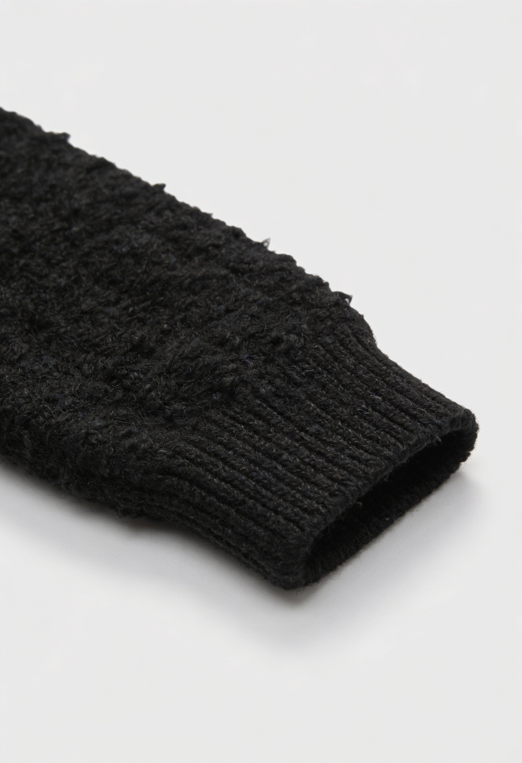 Serena | Cozy Black Knit Cardigan with Open Front - Lumina
