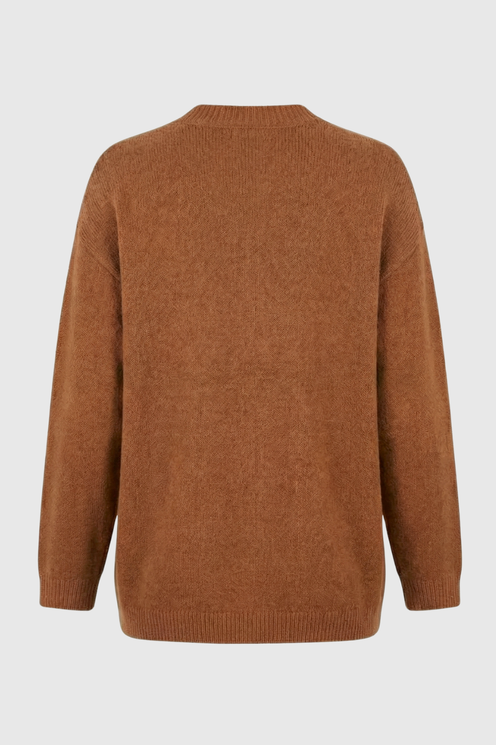 Serena | Cozy Brown Knit Cardigan with Relaxed Fit - Lumina
