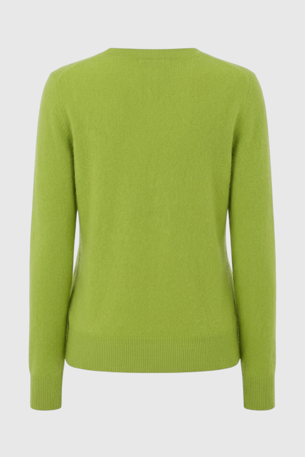 Serena | Cozy Light Green V-Neck Women's Sweater with Flattering Fit - Lumina