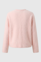 Serena | Cozy Pink Long Cardigan Sweater with Open Front - Lumina