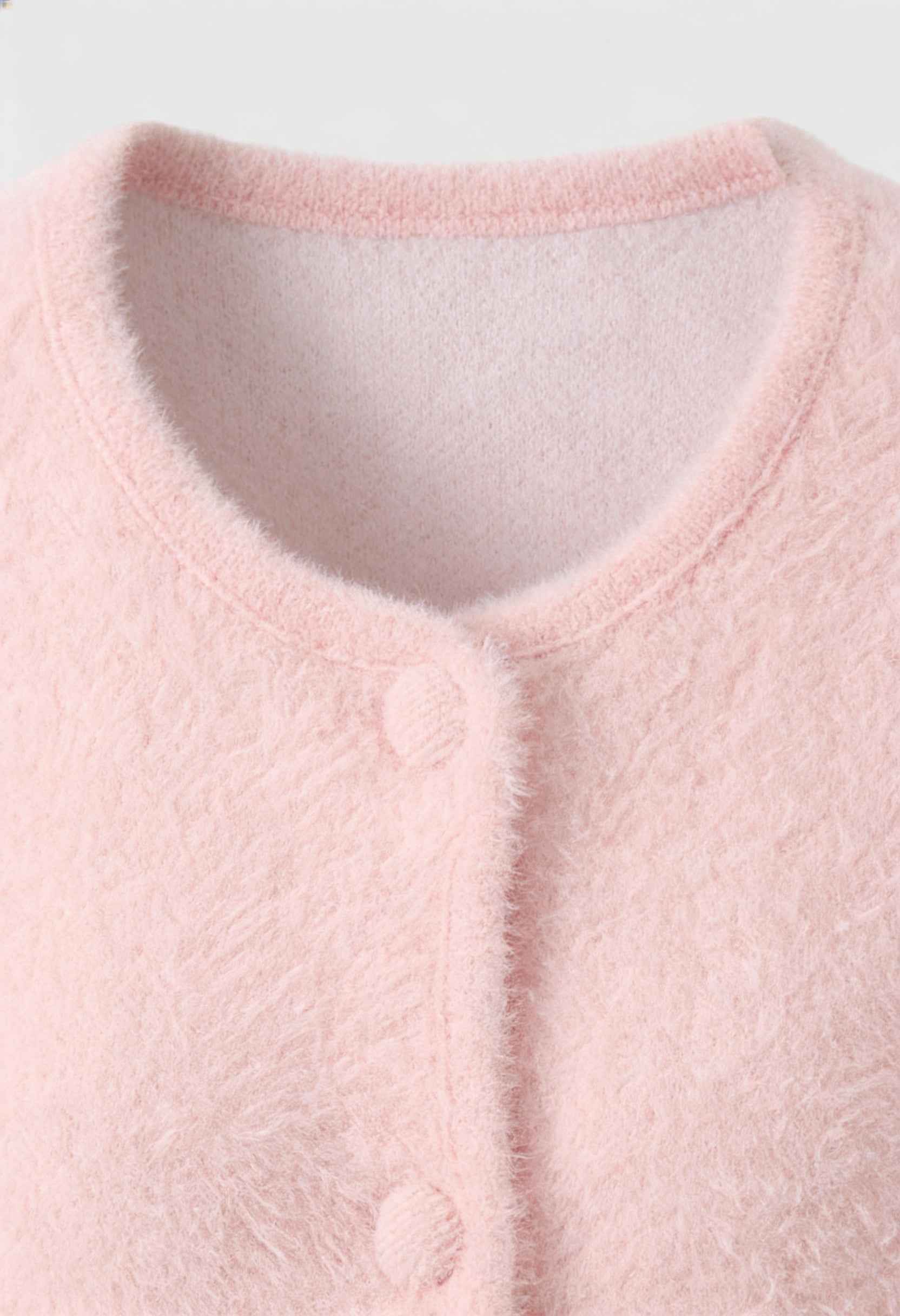 Serena | Cozy Pink Long Cardigan Sweater with Open Front - Lumina