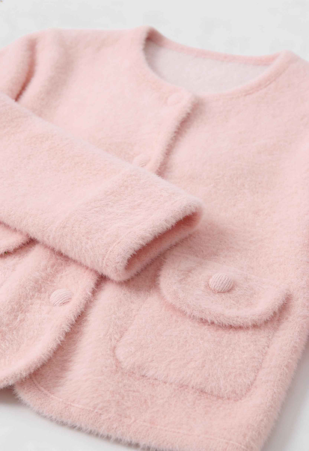 Serena | Cozy Pink Long Cardigan Sweater with Open Front - Lumina