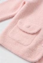 Serena | Cozy Pink Long Cardigan Sweater with Open Front - Lumina