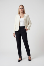 Serena | Cozy White Cardigan Sweater with Relaxed Fit - Lumina
