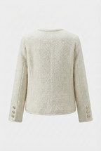 Serena | Cozy White Cardigan Sweater with Relaxed Fit - Lumina