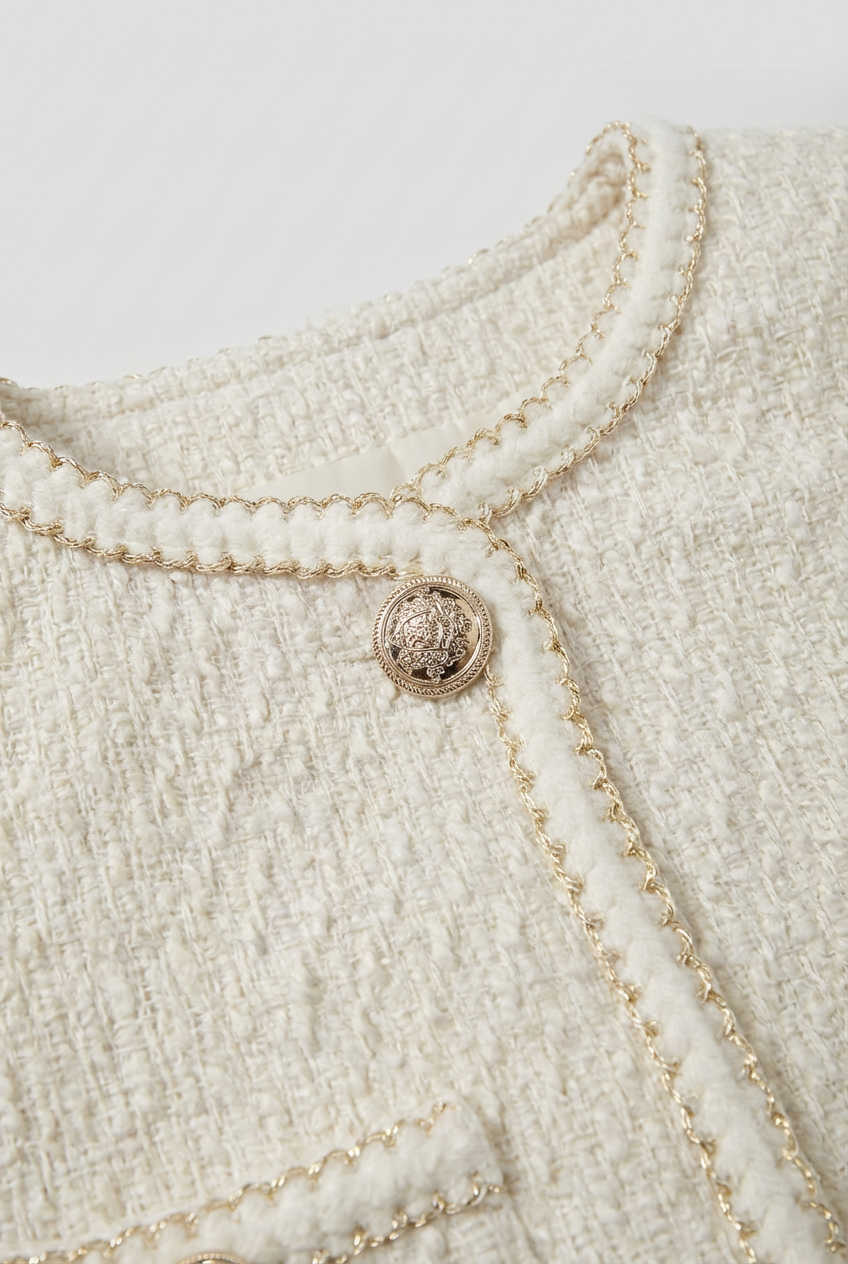 Serena | Cozy White Cardigan Sweater with Relaxed Fit - Lumina