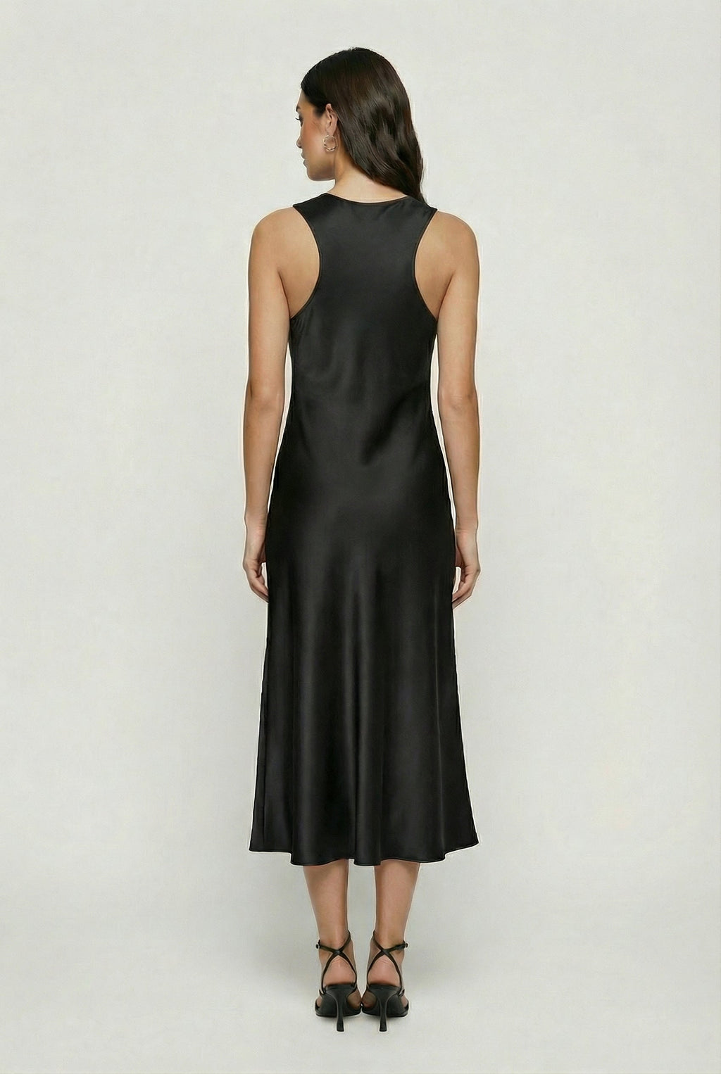 Serena | Elegant Black Maxi Dress with Flattering Silhouette - Lumina