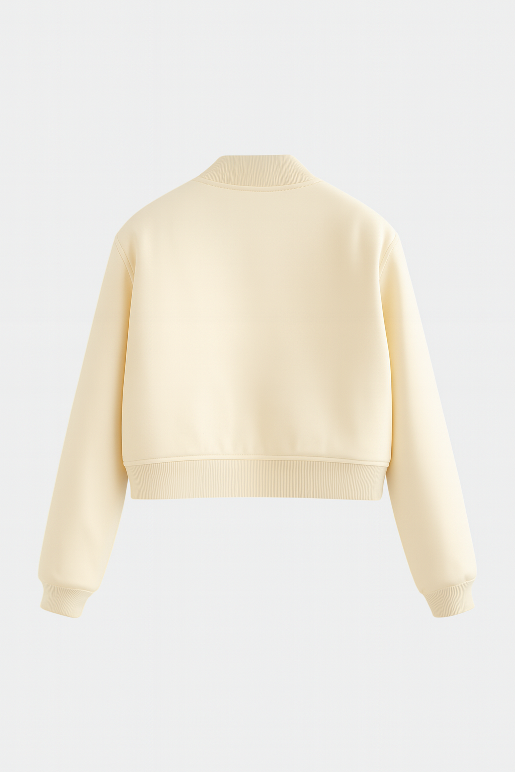 Serena | Elegant Milk White Bomber Jacket with Timeless Design - Lumina