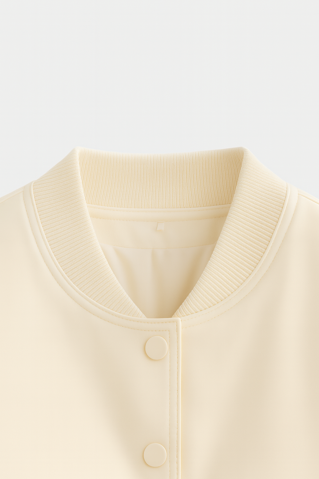 Serena | Elegant Milk White Bomber Jacket with Timeless Design - Lumina