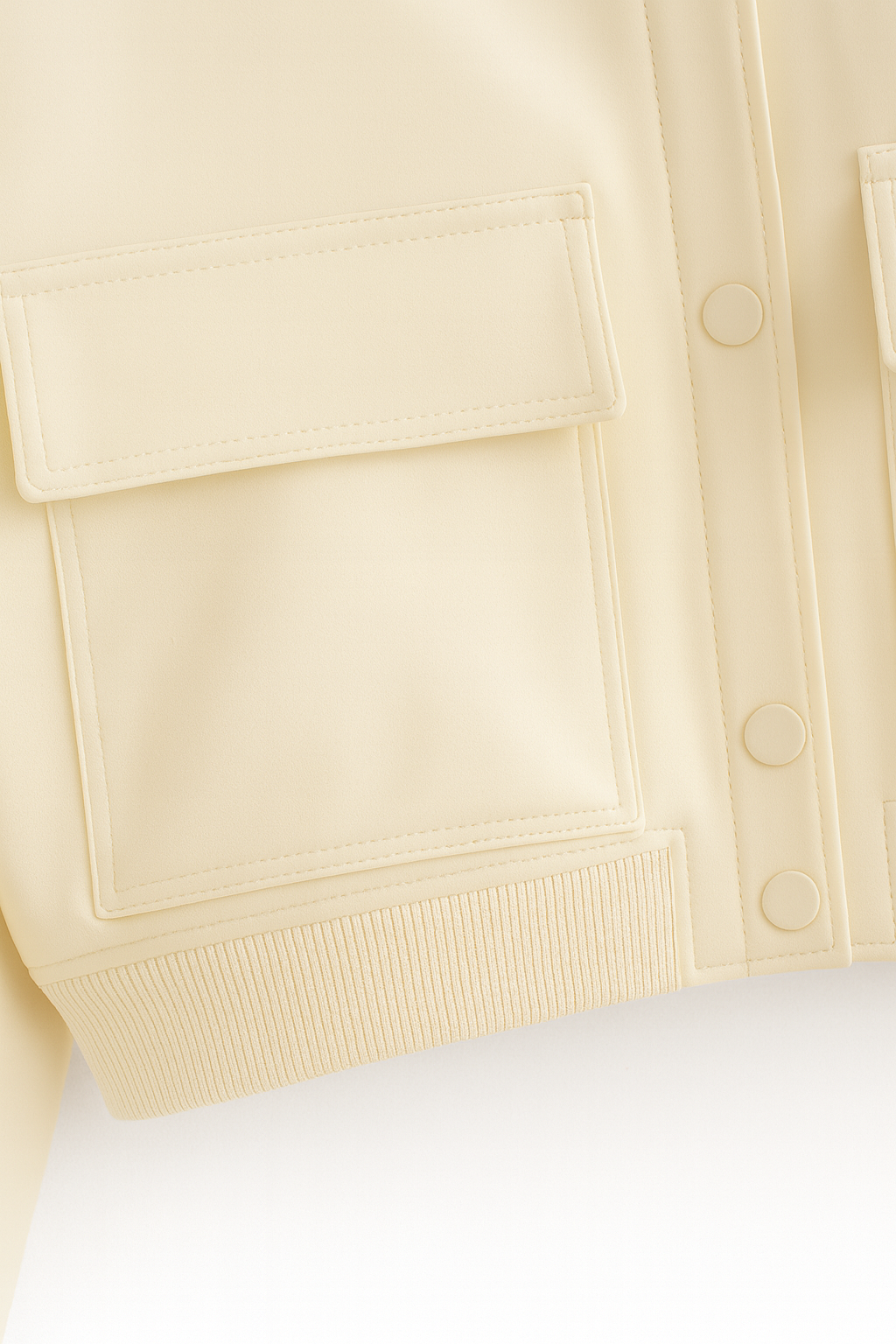 Serena | Elegant Milk White Bomber Jacket with Timeless Design - Lumina