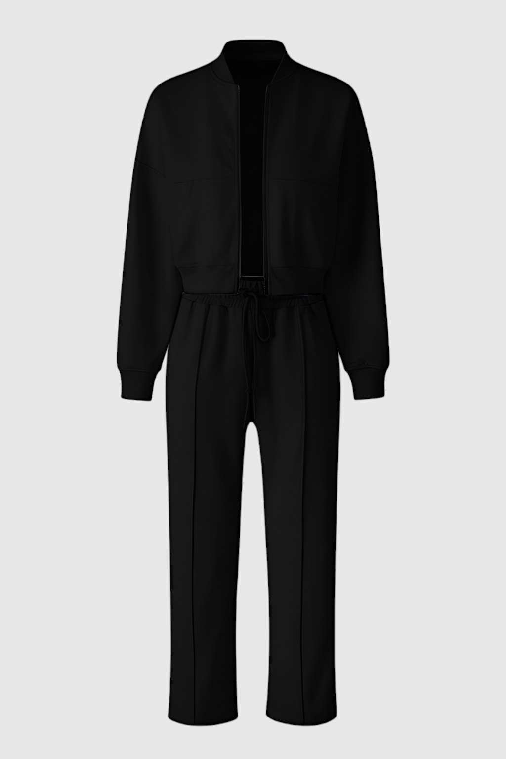 Serena | Modern High Waist Loose Fit Two Piece Pants Set Casual - Lumina