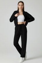 Serena | Modern High Waist Loose Fit Two Piece Pants Set Casual - Lumina