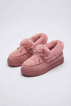 Serena | Stylish Pink Cozy Lined Winter Boots for Women - Lumina