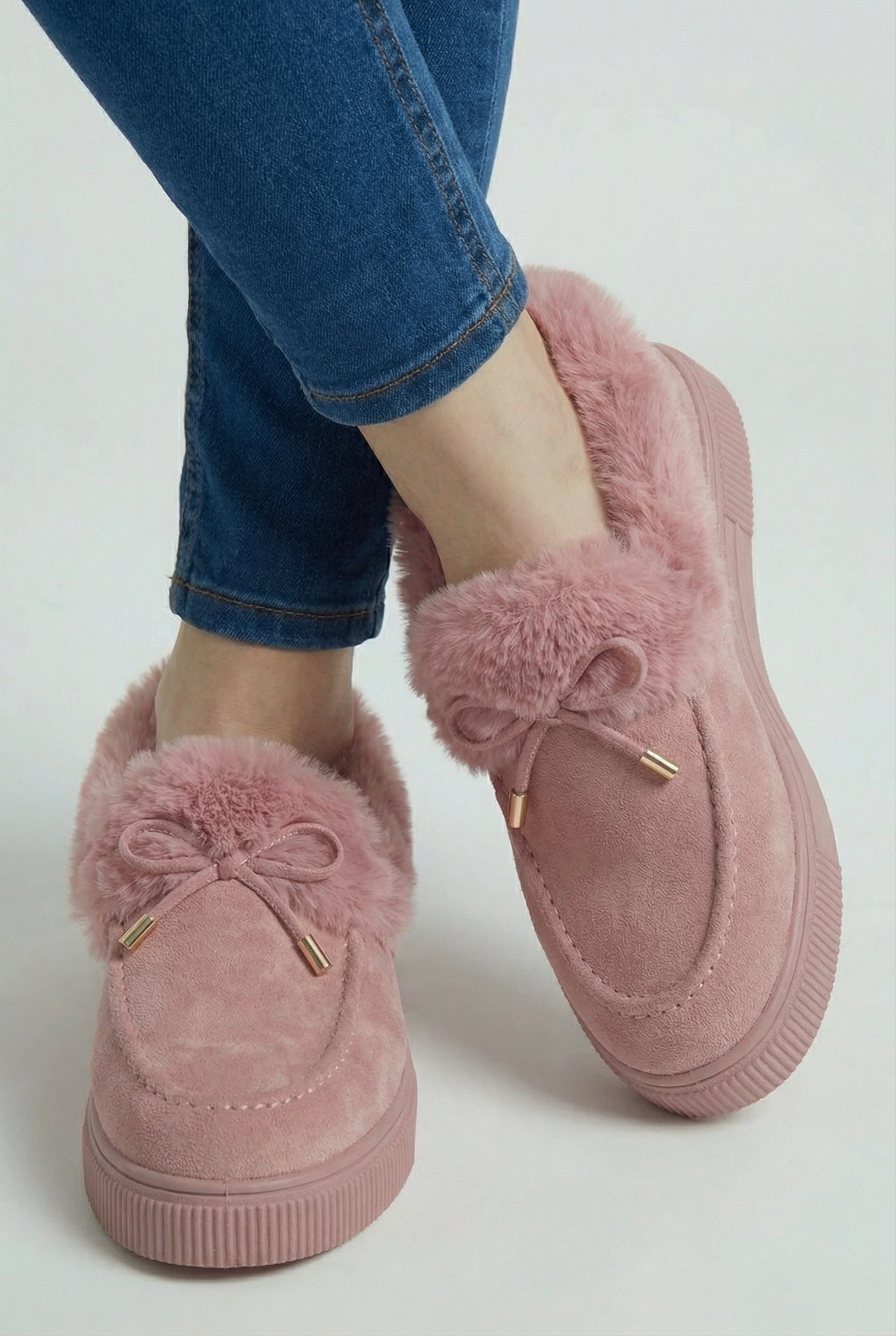 Serena | Stylish Pink Cozy Lined Winter Boots for Women - Lumina