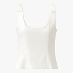 Sophia | Bow-Detail Cami Top with Zipper Closure - Lumina