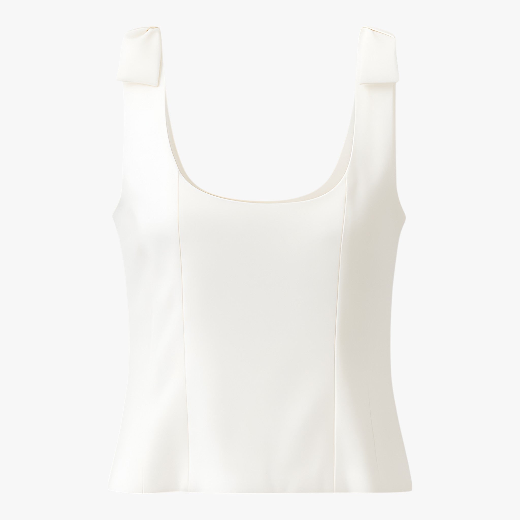 Sophia | Bow-Detail Cami Top with Zipper Closure - Lumina