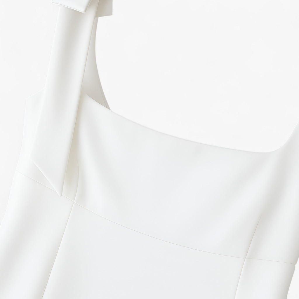 Sophia | Bow-Detail Cami Top with Zipper Closure - Lumina