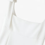 Sophia | Bow-Detail Cami Top with Zipper Closure - Lumina