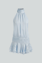 Sophia | Chic Blue Mini Dress with Flattering Fit - Lumina
