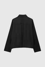 Sophia | Chic Light Blue Casual Bomber Jacket with Zipper Closure - Lumina