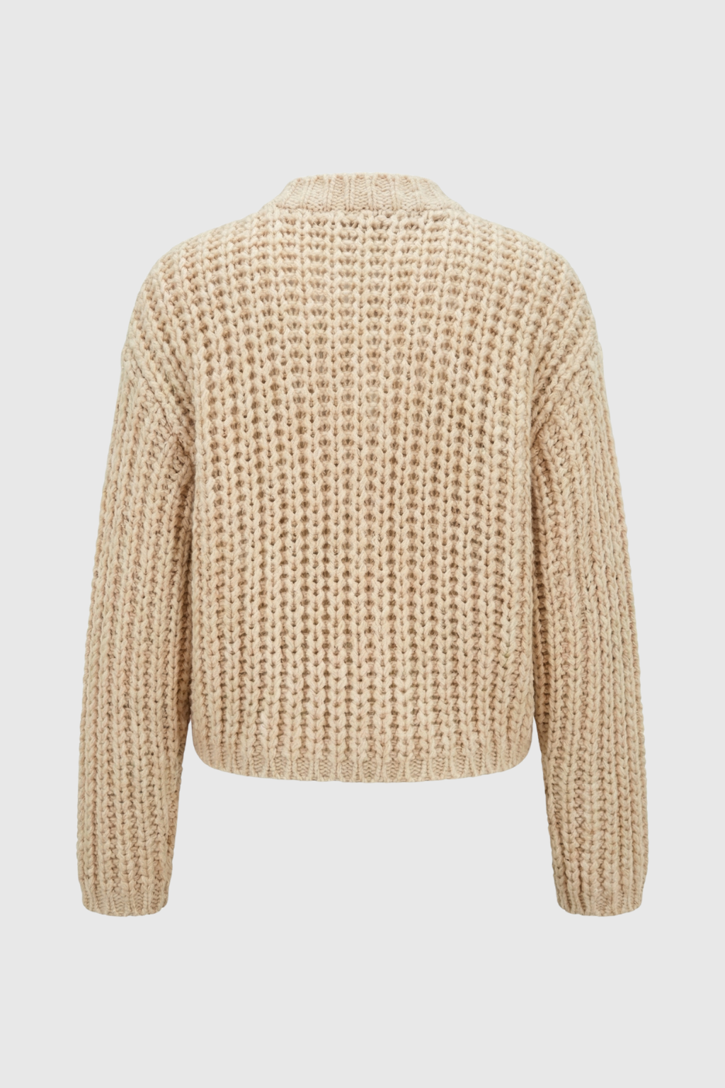 Sophia | Cozy Beige Knit Cardigan with Relaxed Fit - Lumina