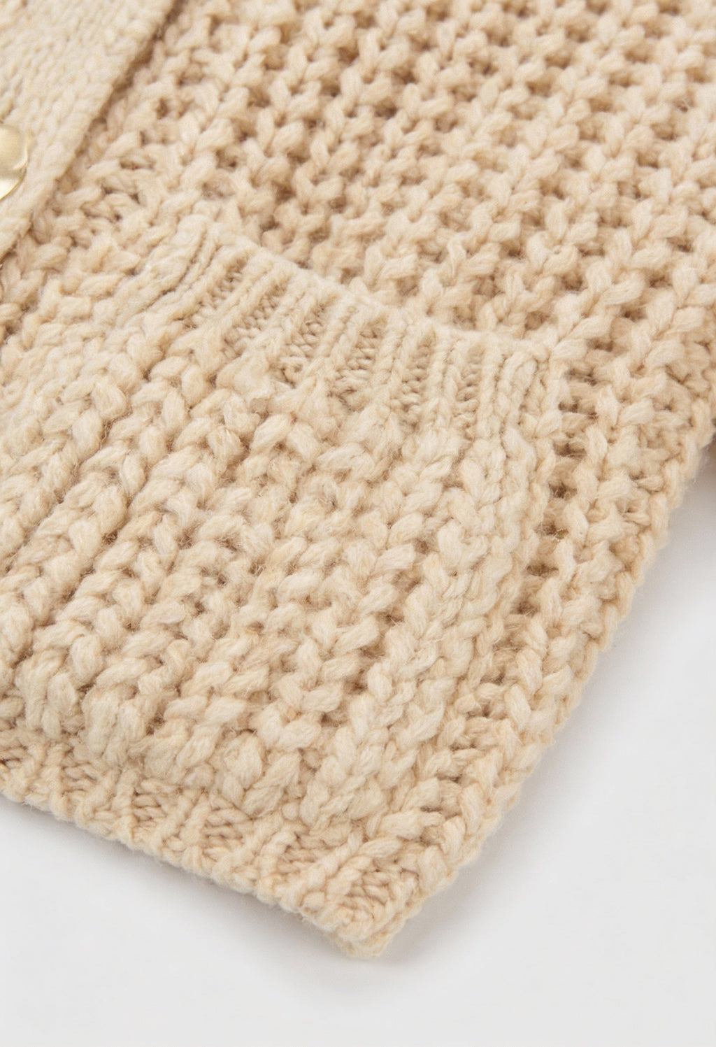 Sophia | Cozy Beige Knit Cardigan with Relaxed Fit - Lumina