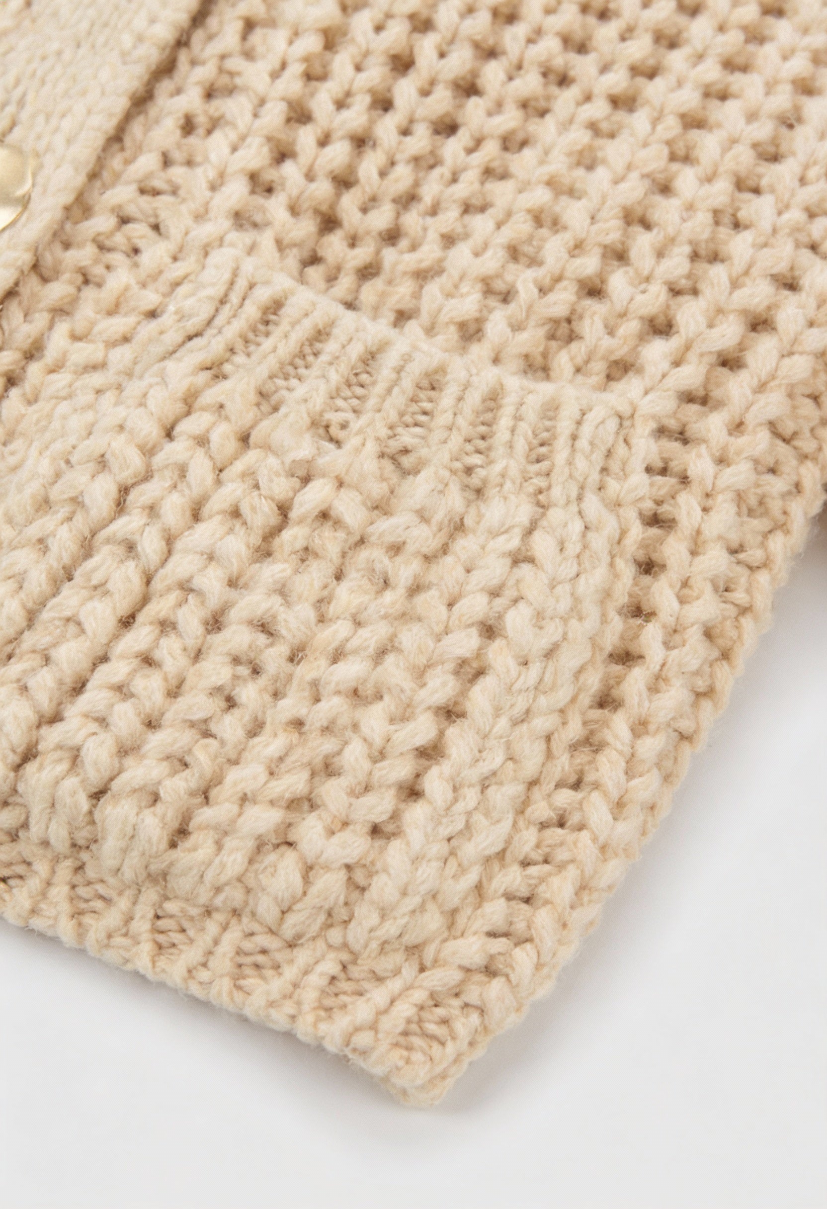 Sophia | Cozy Beige Knit Cardigan with Relaxed Fit - Lumina