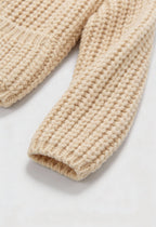 Sophia | Cozy Beige Knit Cardigan with Relaxed Fit - Lumina