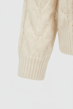 Sophia | Cozy Beige Long Cardigan Sweater with Zipper Detail - Lumina