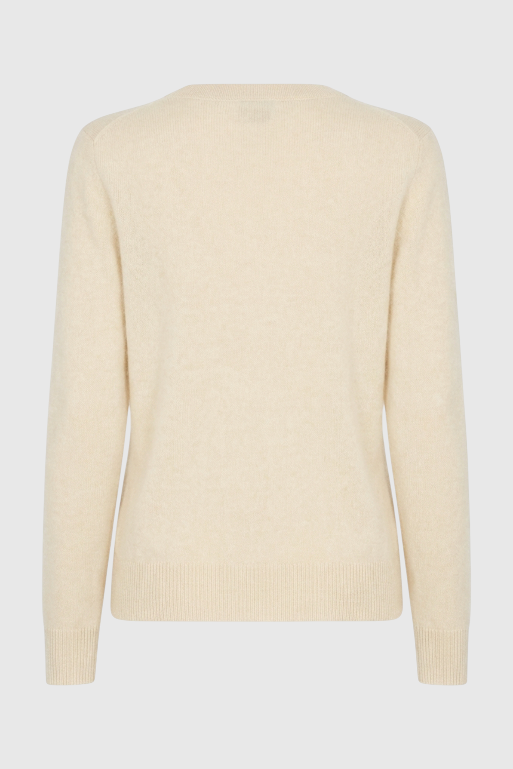 Sophia | Cozy Beige V-Neck Women's Sweater with Flattering Fit - Lumina