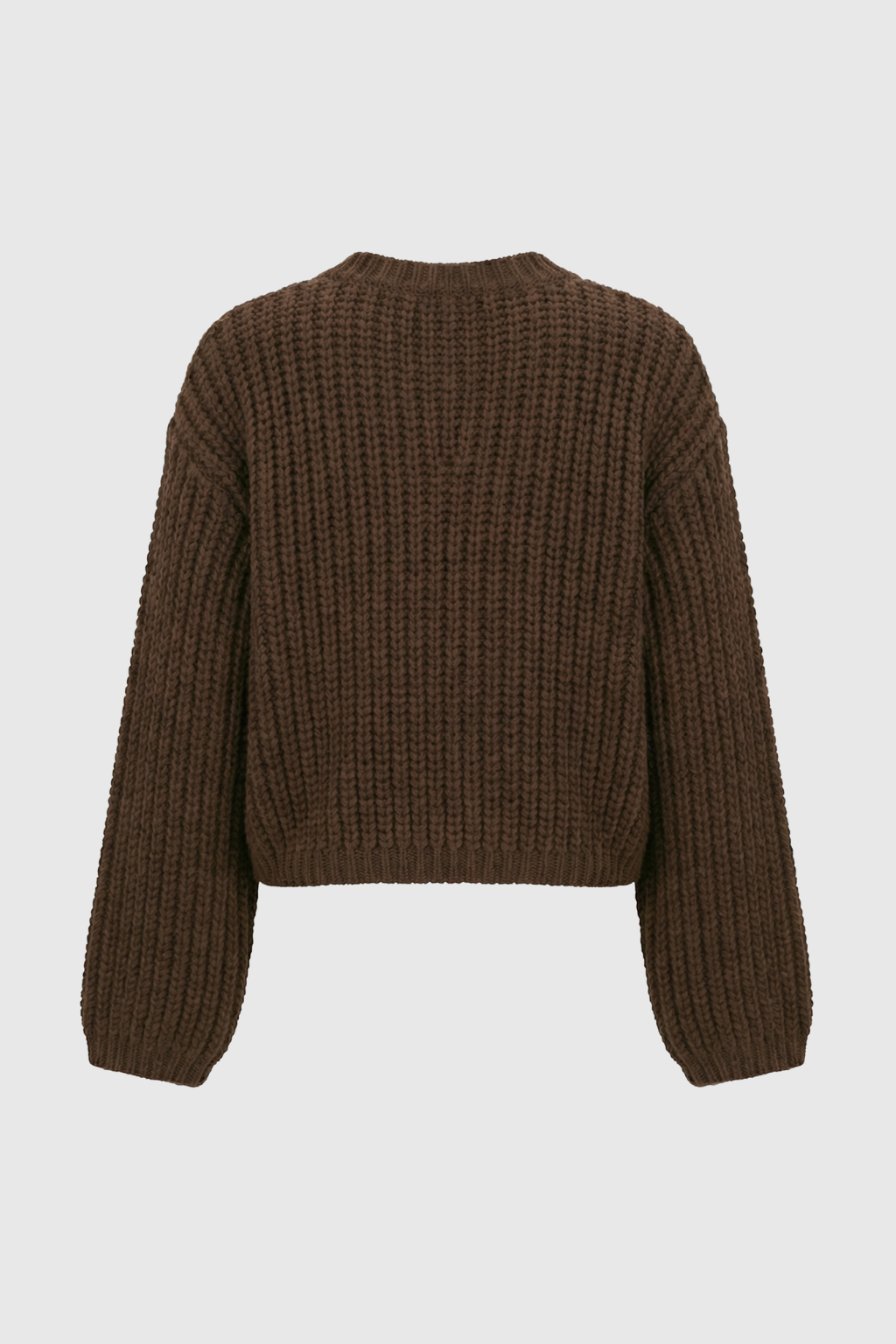 Sophia | Cozy Brown Knit Cardigan with Relaxed Fit - Lumina