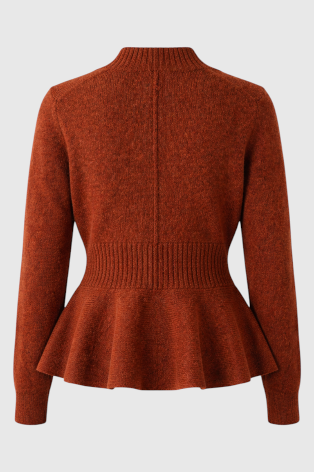 Sophia | Cozy Brown Long Cardigan with Relaxed Fit - Lumina