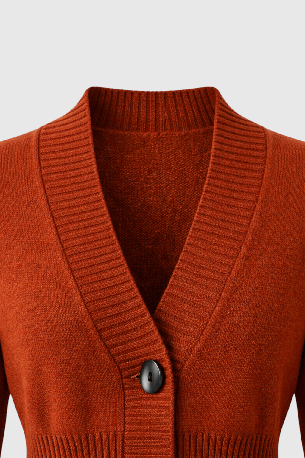Sophia | Cozy Brown Long Cardigan with Relaxed Fit - Lumina