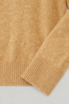 Sophia | Cozy Brown V-Neck Sweater with Flattering Fit - Lumina