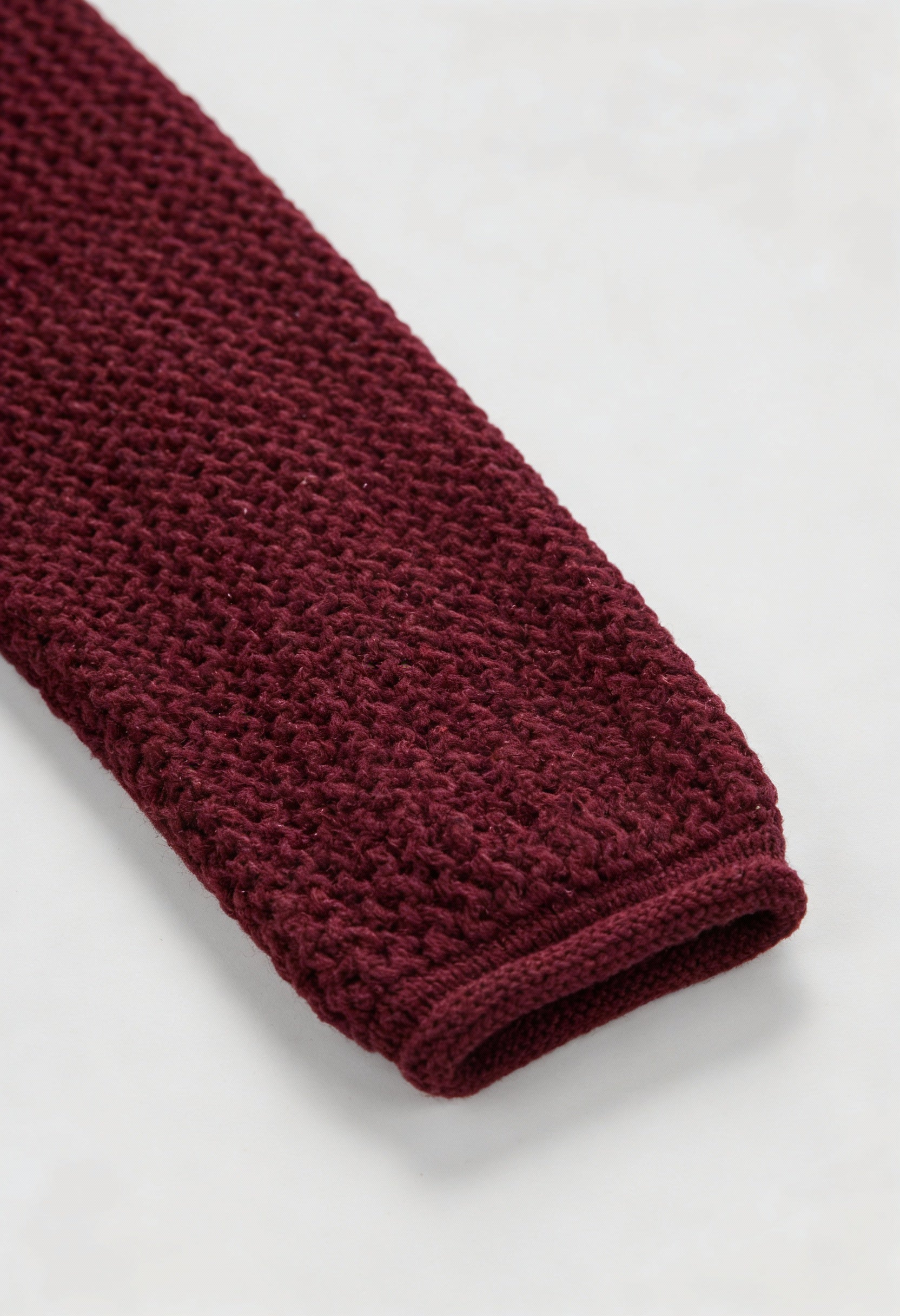 Sophia | Cozy Burgundy Knit Cardigan Sweater with Ribbed Details - Lumina