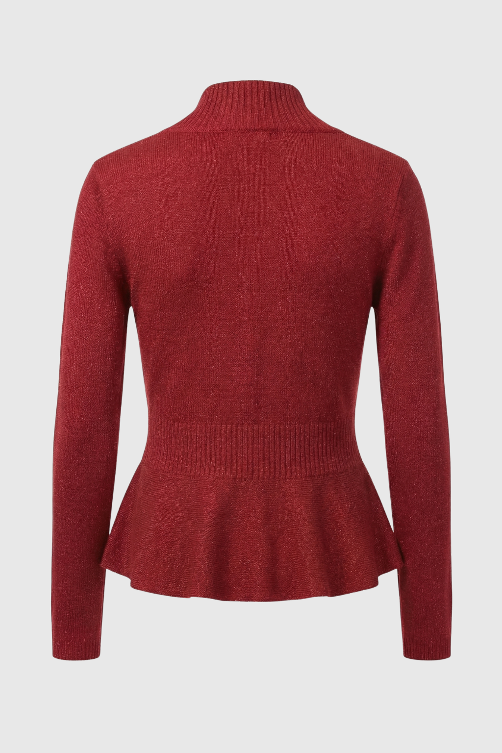 Sophia | Cozy Burgundy Long Cardigan Sweater with Relaxed Fit - Lumina