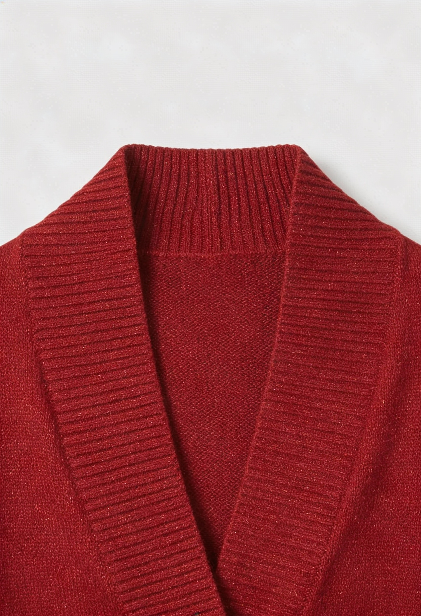 Sophia | Cozy Burgundy Long Cardigan Sweater with Relaxed Fit - Lumina