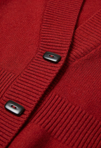 Sophia | Cozy Burgundy Long Cardigan Sweater with Relaxed Fit - Lumina