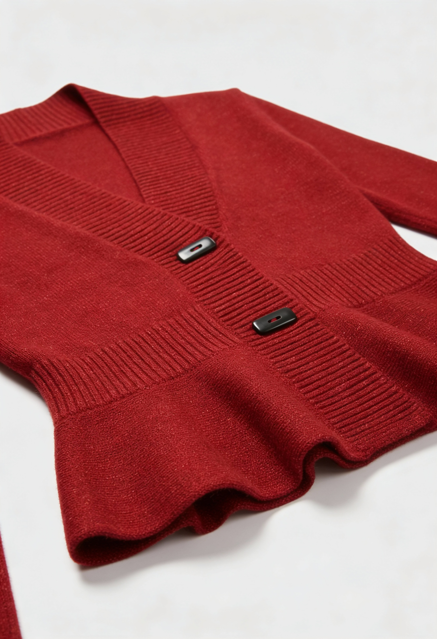Sophia | Cozy Burgundy Long Cardigan Sweater with Relaxed Fit - Lumina