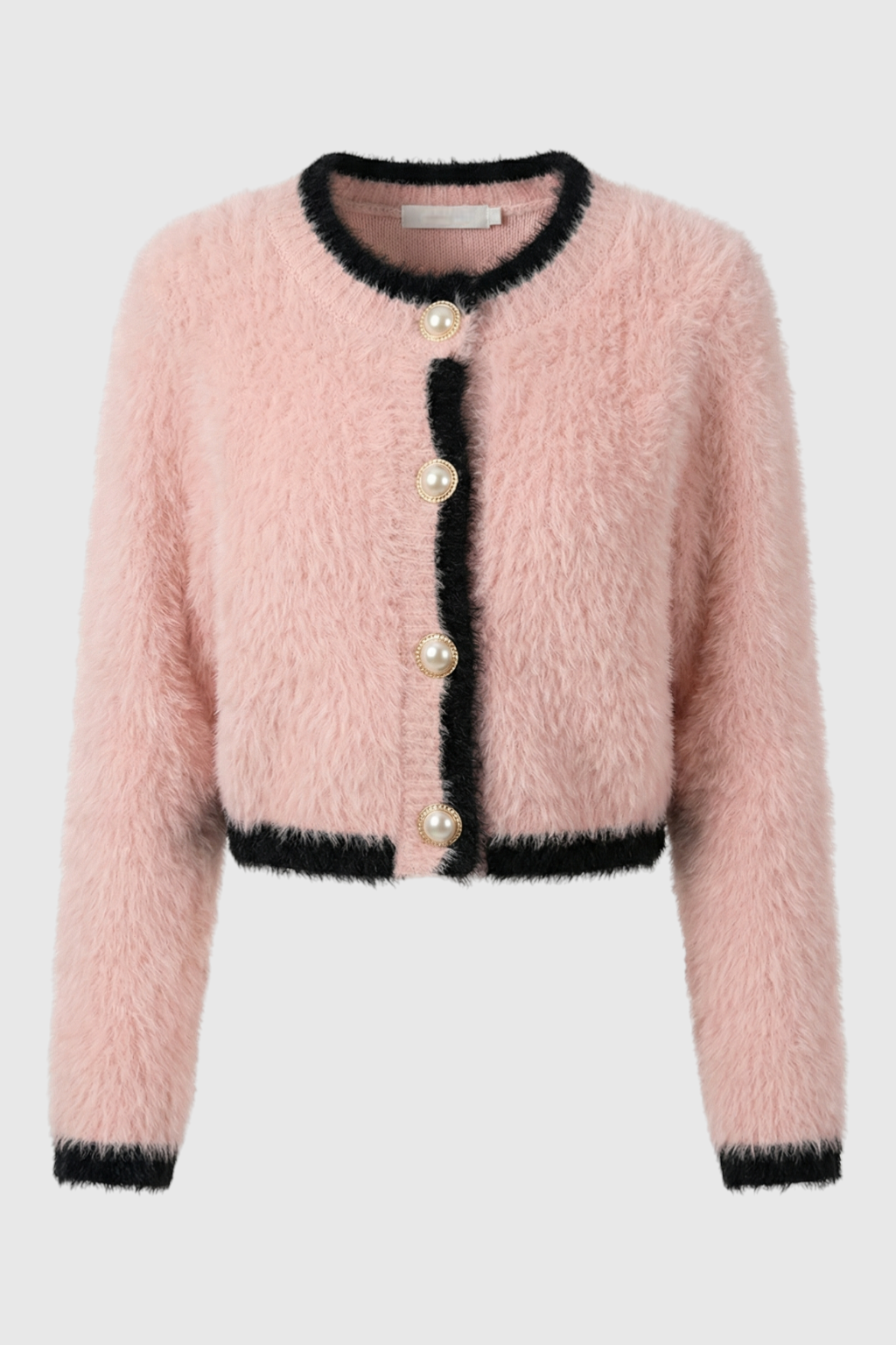 Sophia | Cozy Cropped Cardigan with Ribbed Details - Lumina