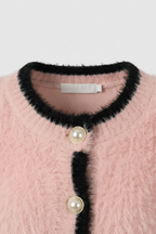 Sophia | Cozy Cropped Cardigan with Ribbed Details - Lumina