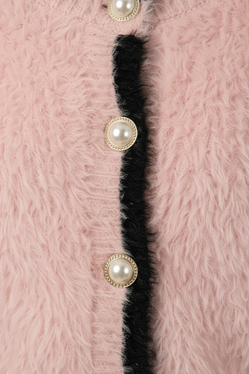 Sophia | Cozy Cropped Cardigan with Ribbed Details - Lumina