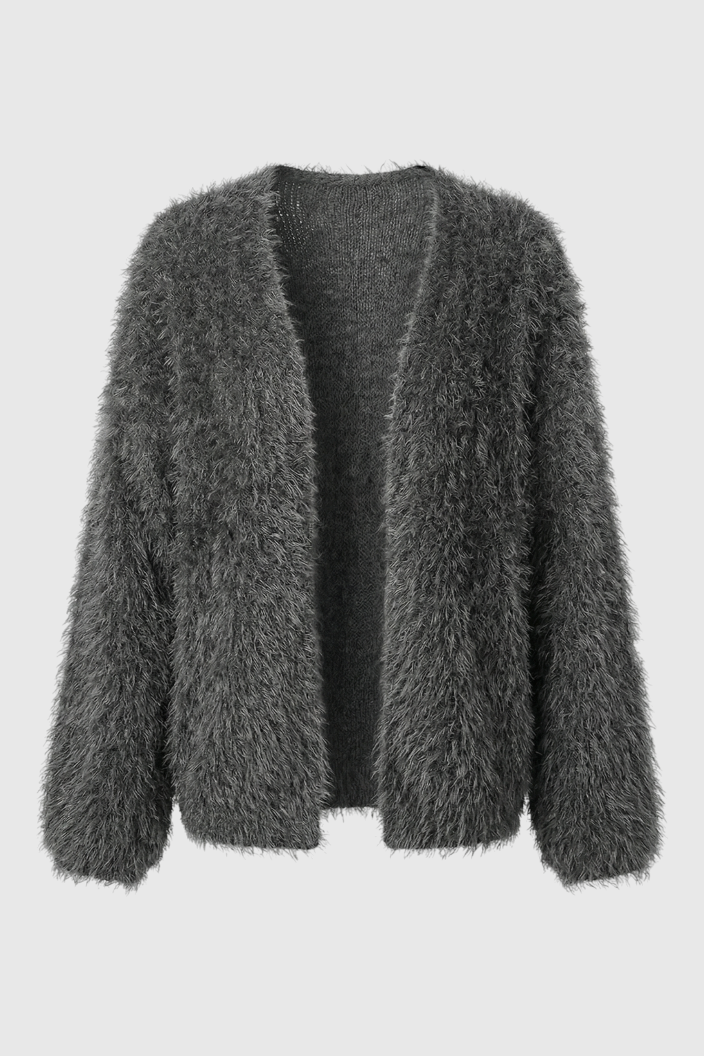 Sophia | Cozy Dark Gray Cardigan with Relaxed Fit - Lumina