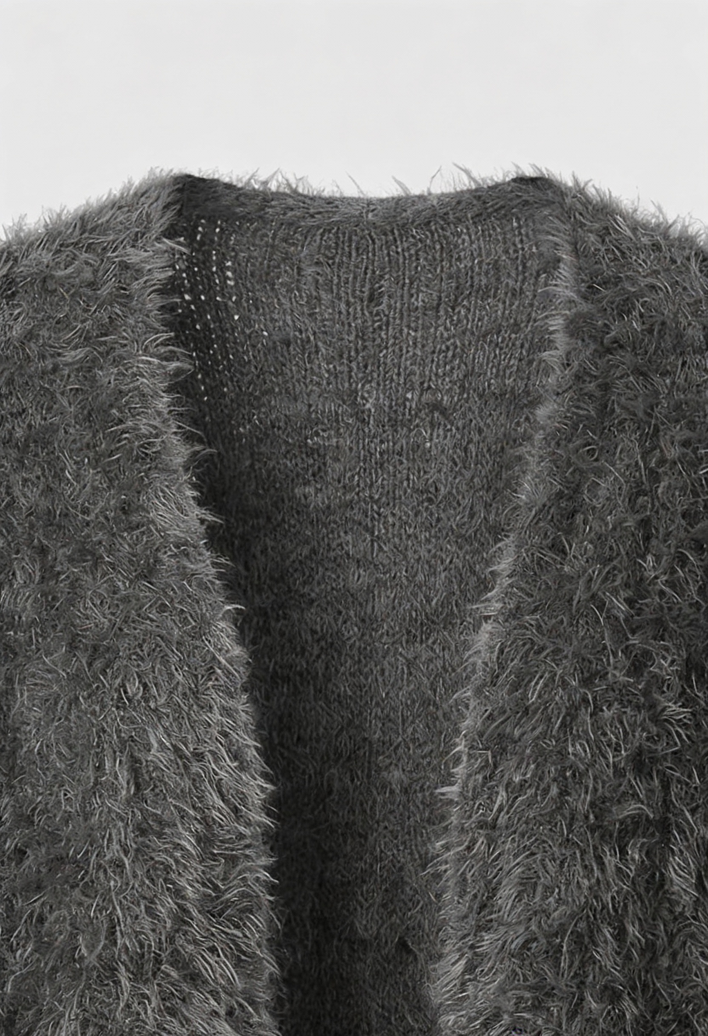 Sophia | Cozy Dark Gray Cardigan with Relaxed Fit - Lumina