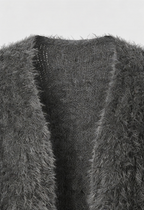 Sophia | Cozy Dark Gray Cardigan with Relaxed Fit - Lumina