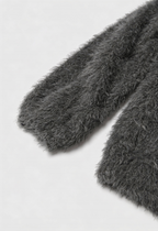 Sophia | Cozy Dark Gray Cardigan with Relaxed Fit - Lumina